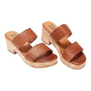 Miz Mooz Genna Platform Heeled Sandal in brandy